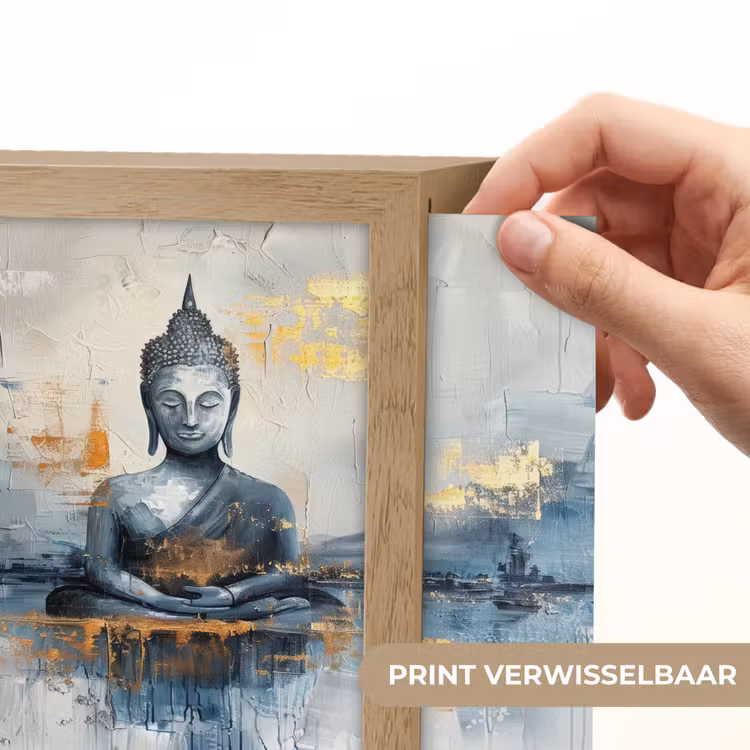 Lightbox - Wandlamp - Buddha - Goud - Abstract - Modern — 6