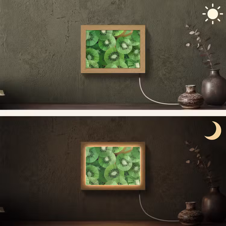 Lightbox - Wandlamp - Kiwi - Groen - Pitten — 3
