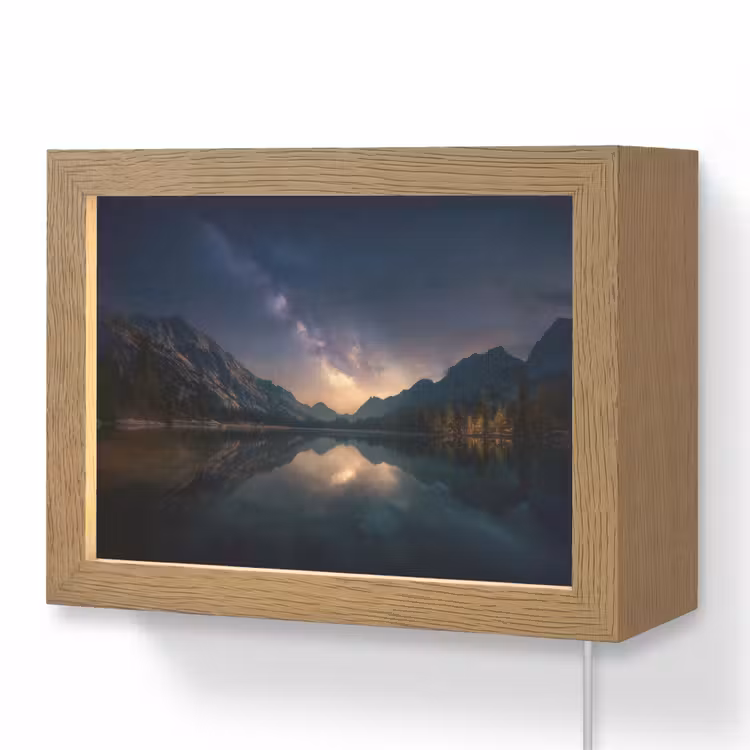 Lightbox - Wandlamp - Kristalhelder meer - Bergen - Bergen — 1