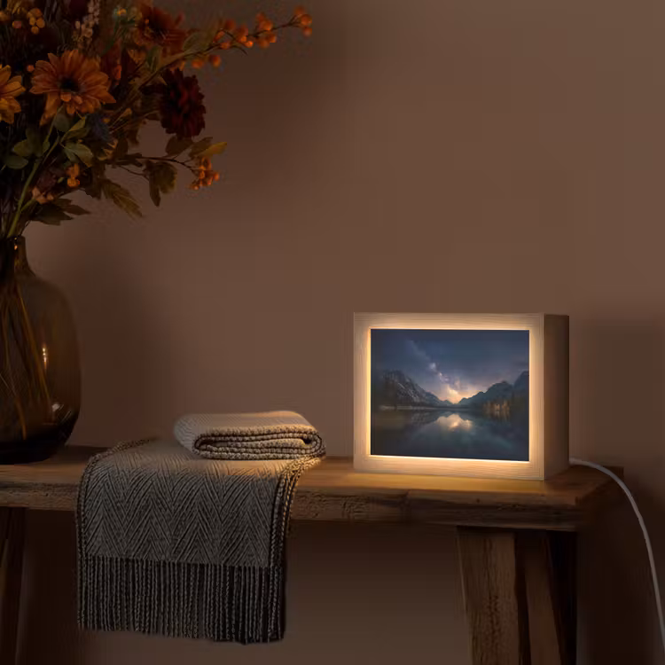 Lightbox - Wandlamp - Kristalhelder meer - Bergen - Bergen — 5