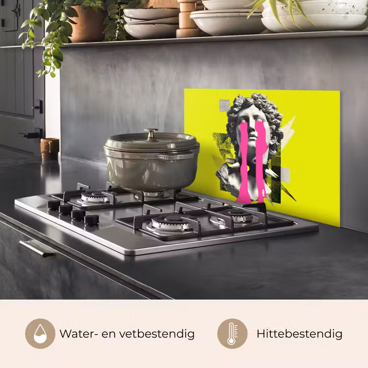 Spatscherm keuken - Buste - Verf - Geel — 7