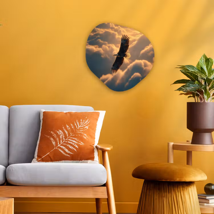 Organisch schilderij - Forex - Adelaar - Wolken - Zon — 3
