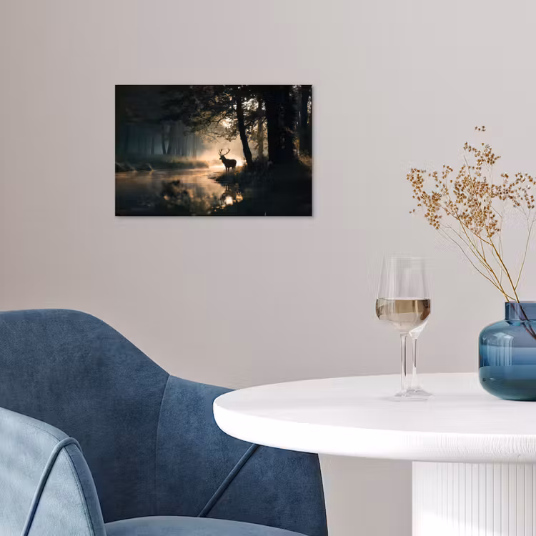Poster - Hert - Bosbeek - Mystiek — 4