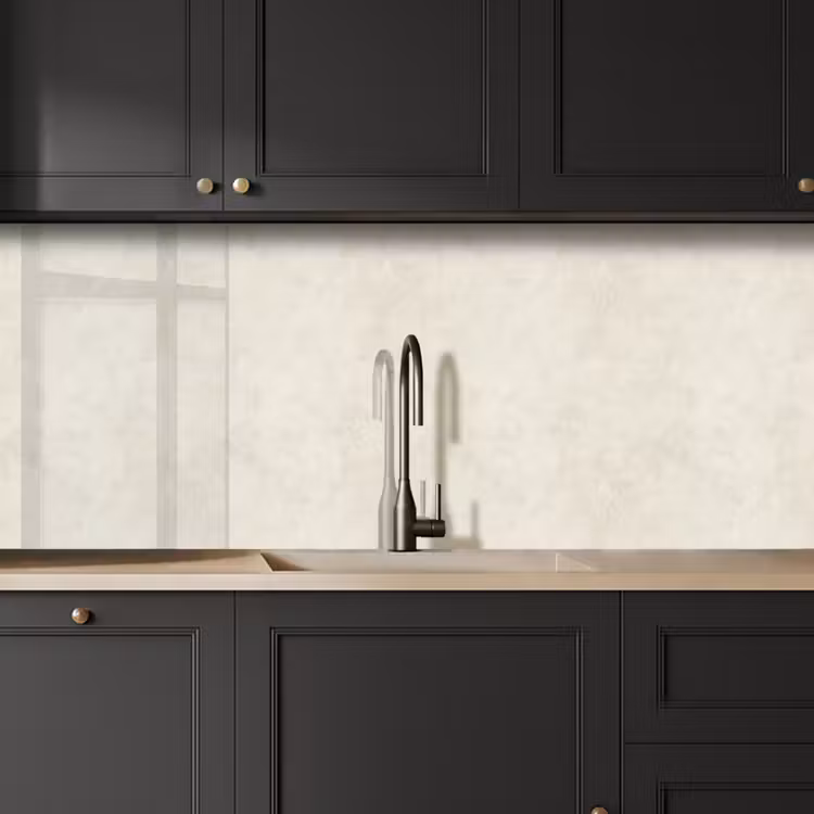 Keuken achterwand - Crème - Egaal - Beton — 6