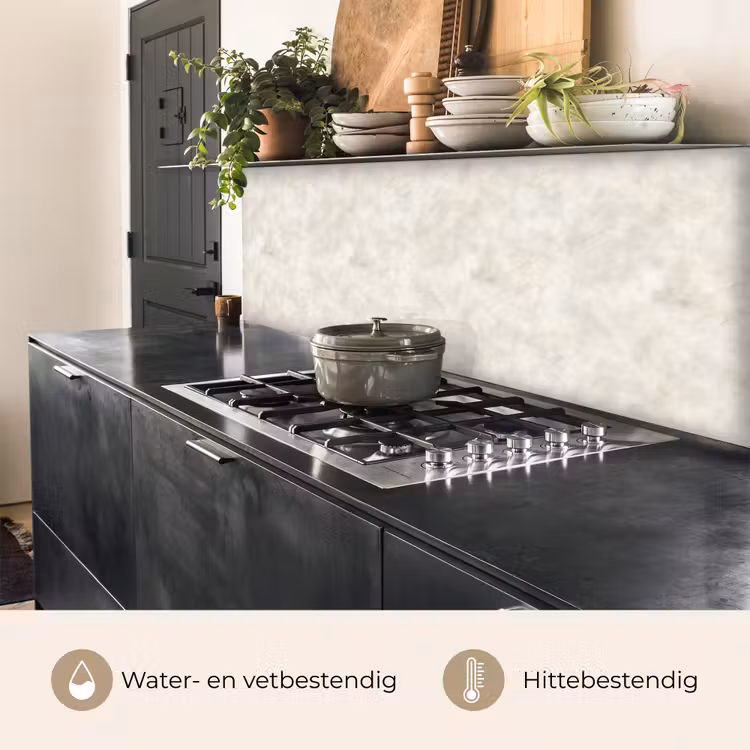 Keuken achterwand - Crèmebeige - Marmer - Aders — 3