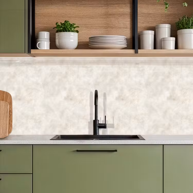 Keuken achterwand - Crèmebeige - Marmer - Aders — 5
