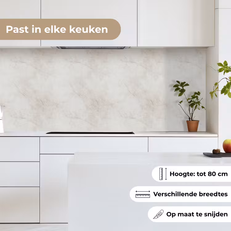 Keuken achterwand - Grijs - Marmer - Aders — 4