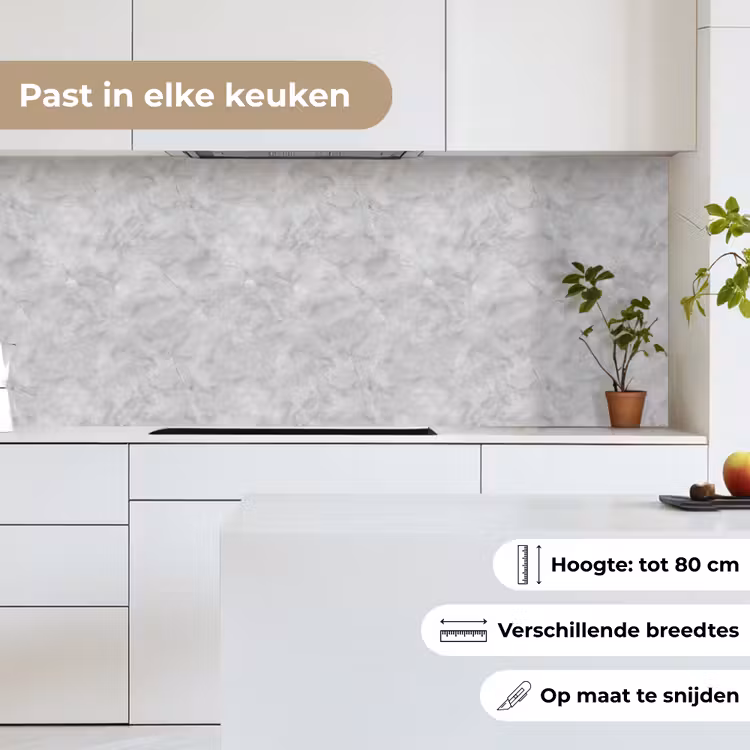 Keuken achterwand - Grijs Marmer — 4