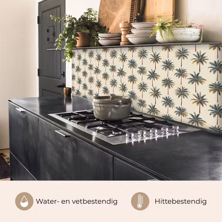 Keuken achterwand - Palmbomen - Tropisch - Groen — 3