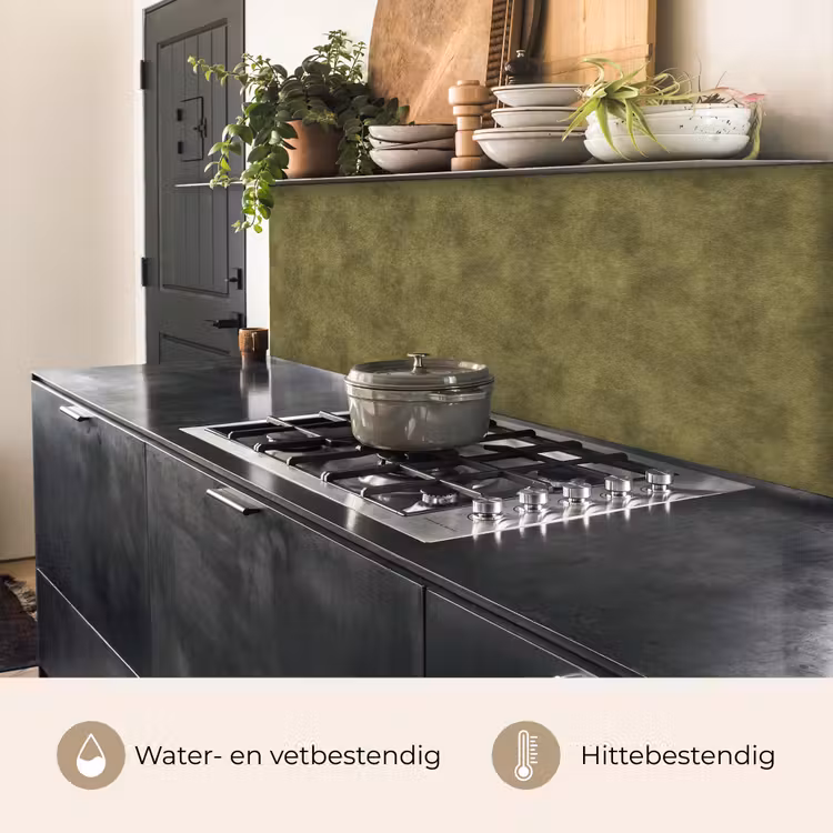 Keuken achterwand - Textuur - Abstract - Groen — 3