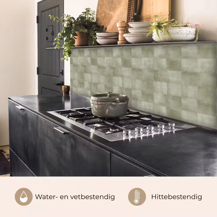 Keuken achterwand - Vlakken - Rustiek - Groen — 3