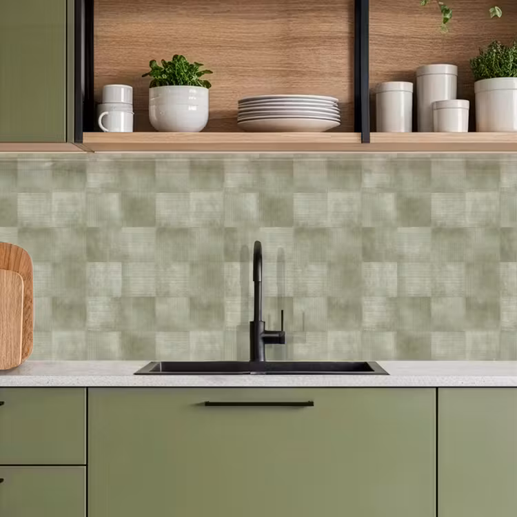 Keuken achterwand - Vlakken - Rustiek - Groen — 5