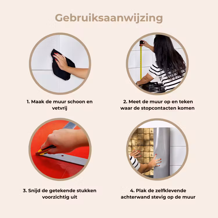 Keuken achterwand - Geometrisch - Tegels - Goud — 7