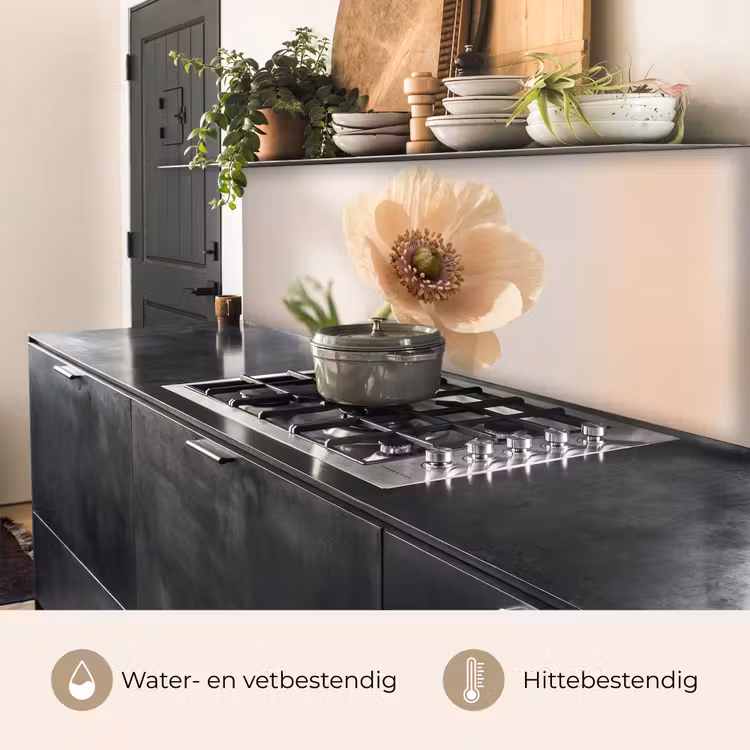 Keuken achterwand - Bloem - Minimalistisch - Groen — 3