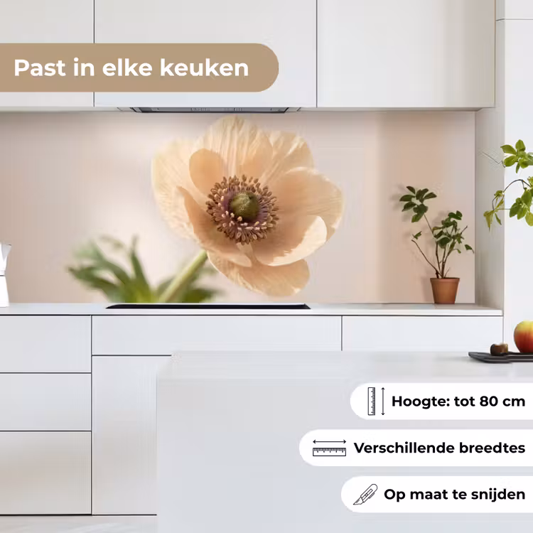 Keuken achterwand - Bloem - Minimalistisch - Groen — 4