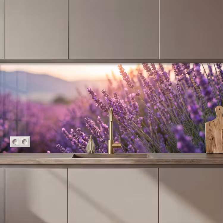 Keuken achterwand - Lavendel - Paars - Zonlicht
