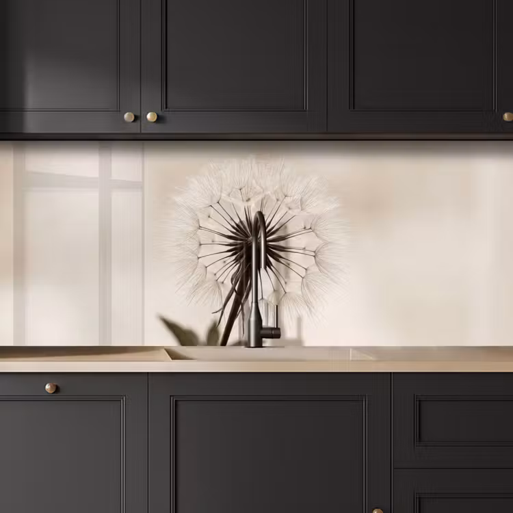 Keuken achterwand - Paardenbloem - Minimalistisch - Wit — 6