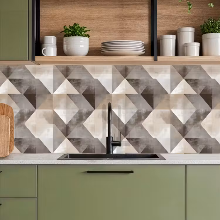Keuken achterwand - Geometrisch - Motief - Aardetinten — 5