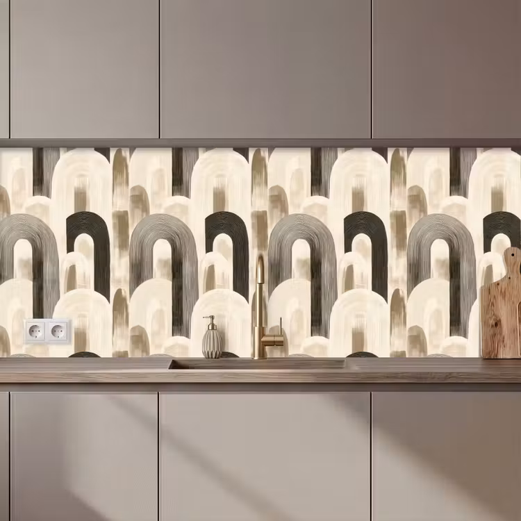 Keuken achterwand - Abstract - Patroon - Bogen