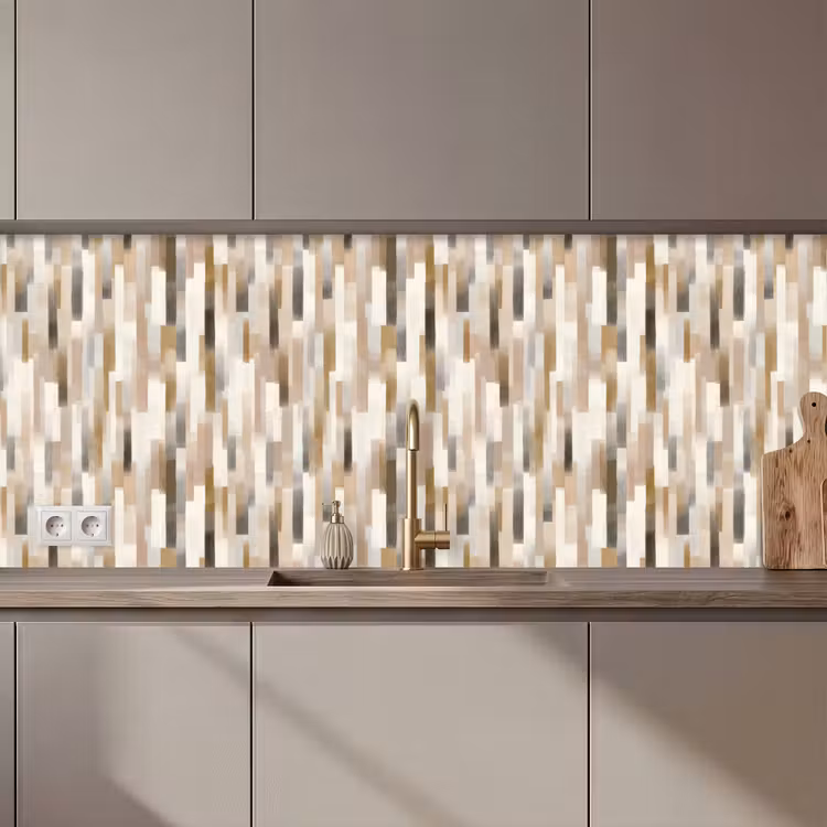 Keuken achterwand - Abstract - Patroon - Kwaststreken