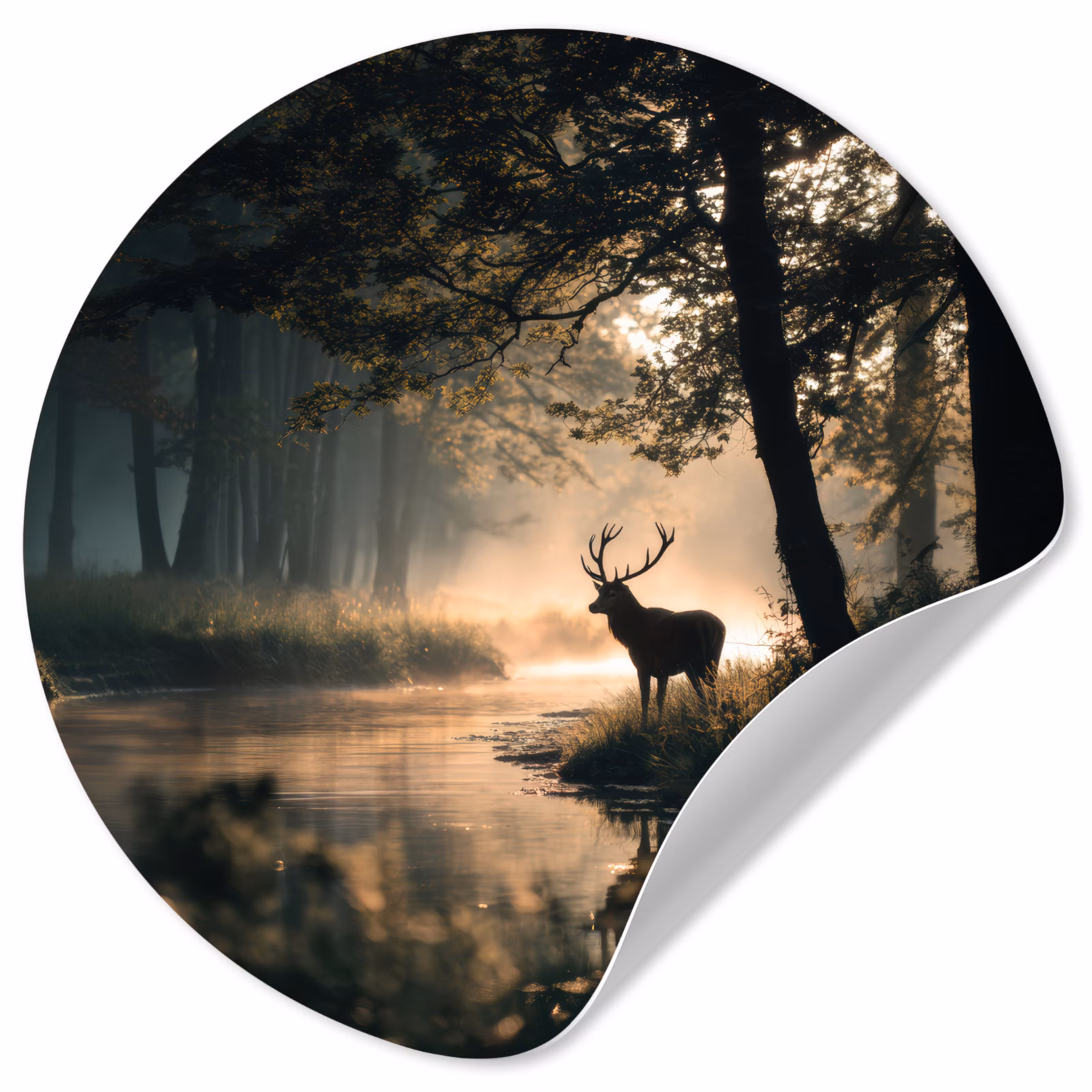 Behangcirkel - Hert - Bosbeek - Mystiek — 1