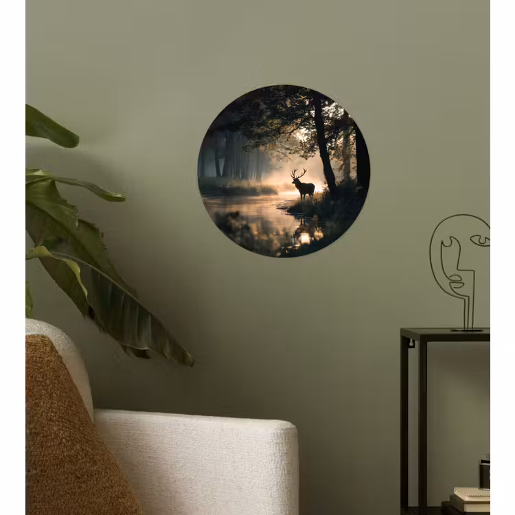 Behangcirkel - Hert - Bosbeek - Mystiek — 3