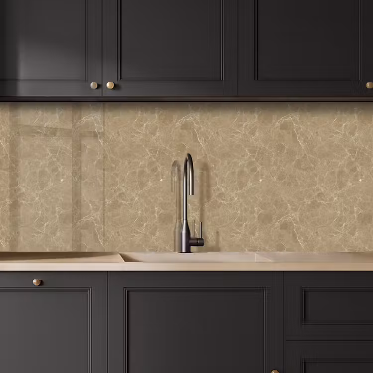 Keuken achterwand - Beige - Marmer - Witte aders — 6