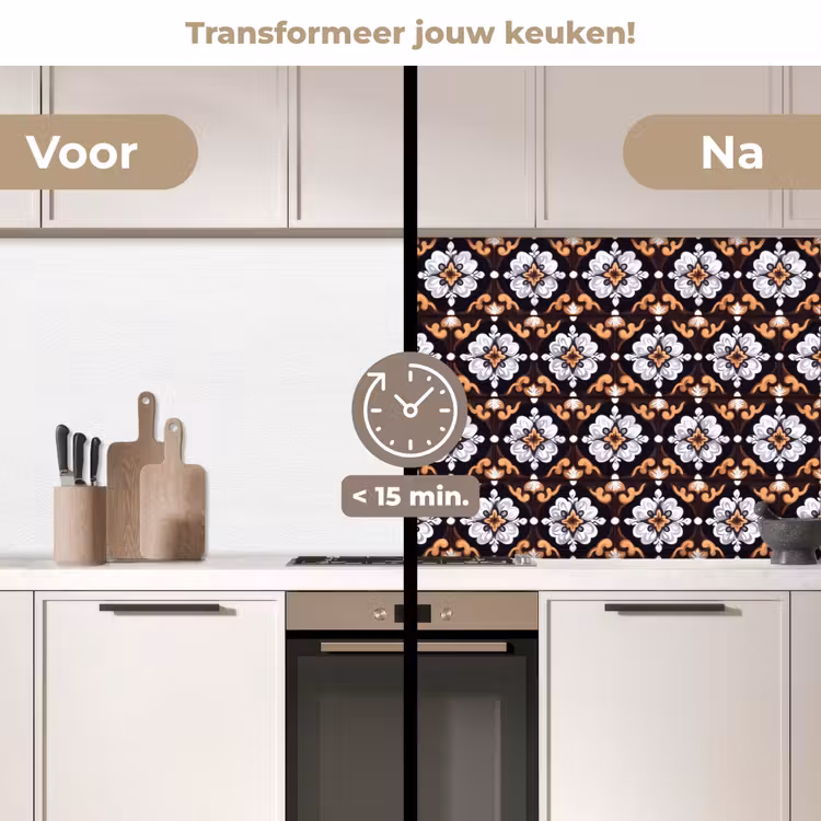 Keuken achterwand - traditioneel - Element - Kleurrijk — 2