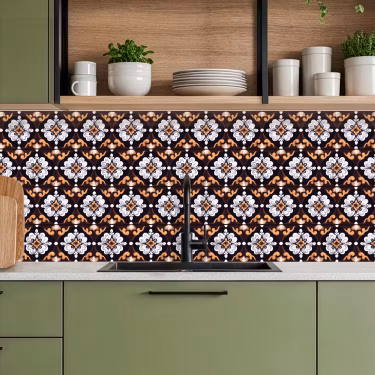 Keuken achterwand - traditioneel - Element - Kleurrijk — 5