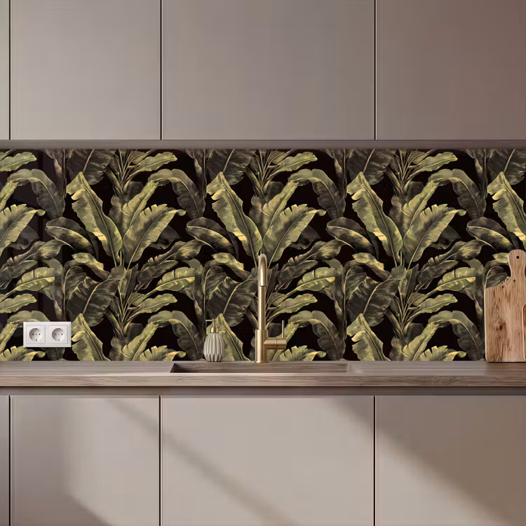 Keuken achterwand - Botanisch - Bladeren - Groen