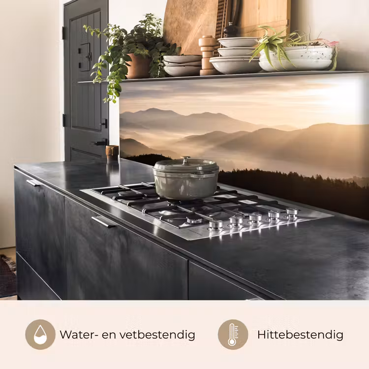 Keuken achterwand - Bergen - Mist - Zonnestralen — 3