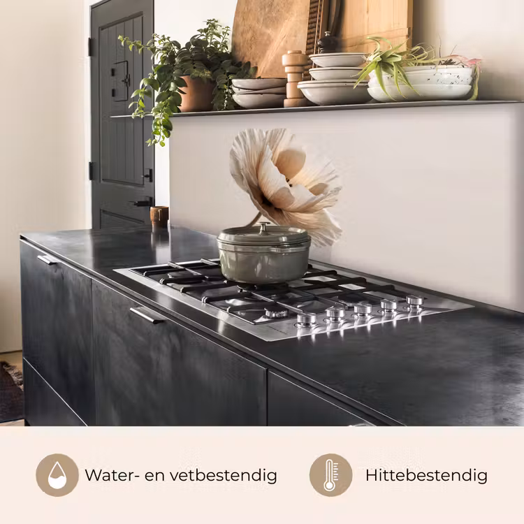 Keuken achterwand - Bloem - Beige - Crème — 3
