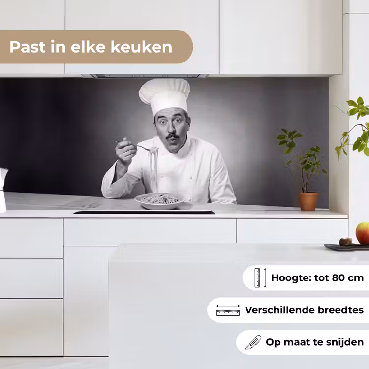 Keuken achterwand - Chef - Spaghetti - Pasta — 4