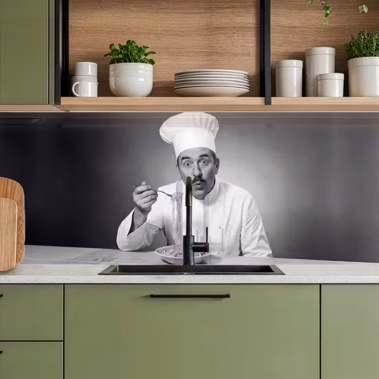Keuken achterwand - Chef - Spaghetti - Pasta — 5