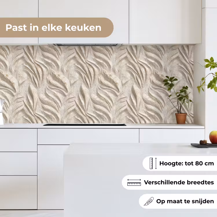 Keuken achterwand - Textuur - Reliëf - Beige — 4