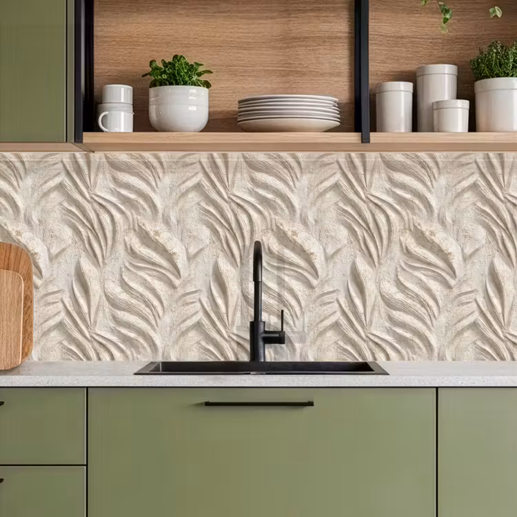 Keuken achterwand - Textuur - Reliëf - Beige — 5