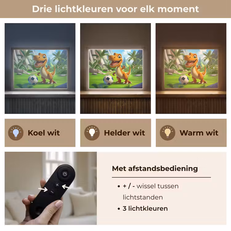 Lightbox - Wandlamp kinderkamer - Dino - Voetbal - Groen — 8