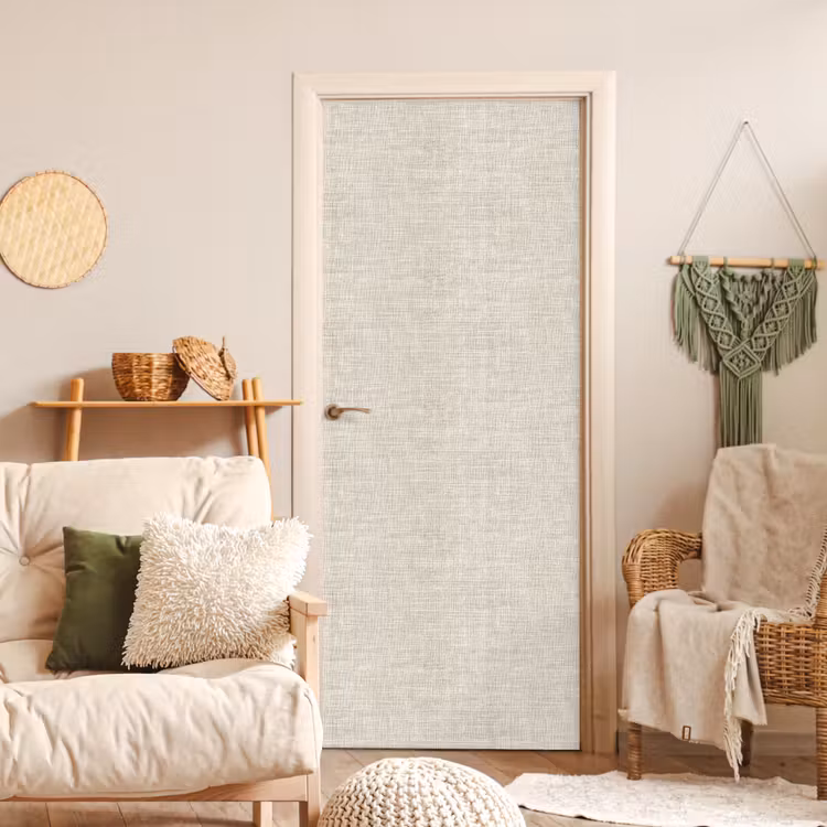 Deursticker - Linnen - Textuur - Beige — 4