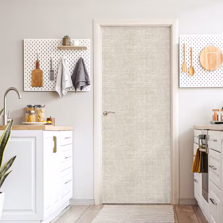 Deursticker - Linnen - Textuur - Beige — 7