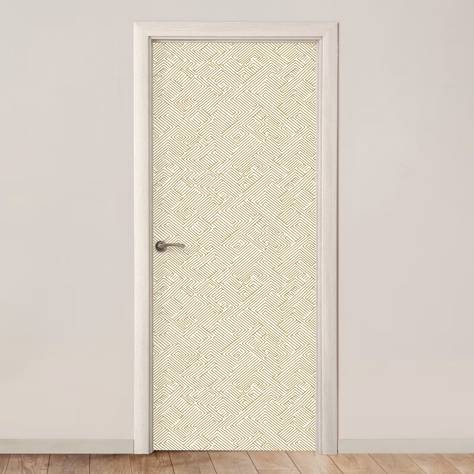 Deursticker - Geometrisch - Lijnen - Groen — 1