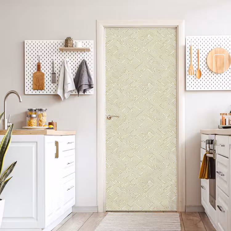 Deursticker - Geometrisch - Lijnen - Groen — 7