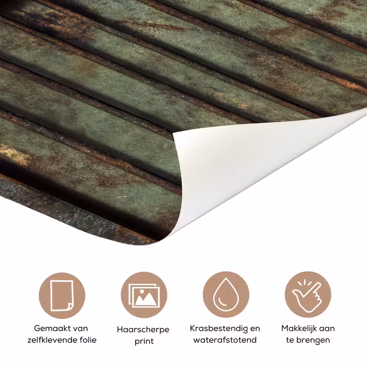 Deursticker - Deur - Hek - Industrieel - Roest — 3