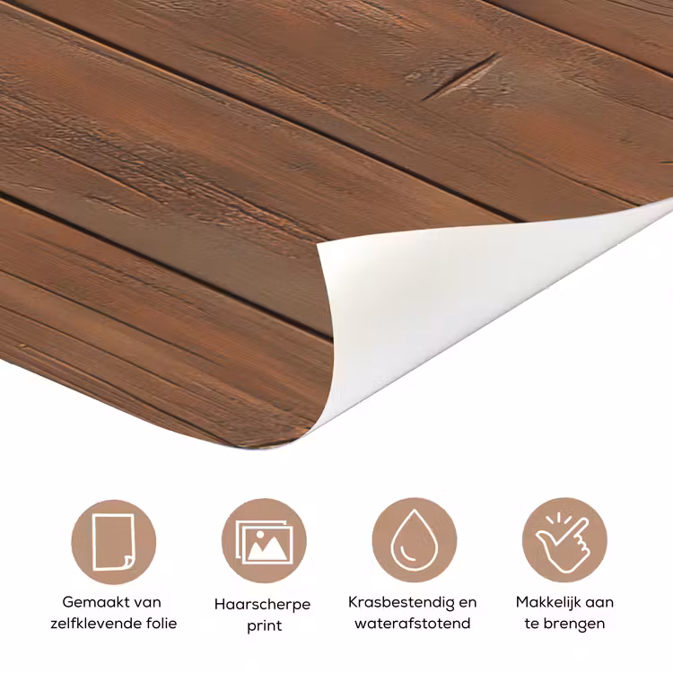 Deursticker - Hond - Dieren - Animatie - Hout - Modern — 3