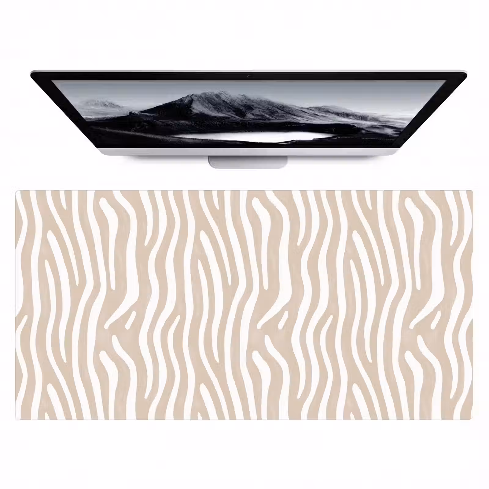 Bureau onderlegger - Abstract - Zebra - Beige — 1