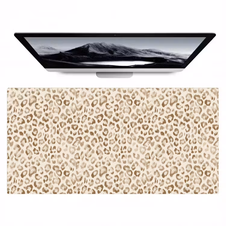 Bureau onderlegger - Luipaard - Klassiek - Beige