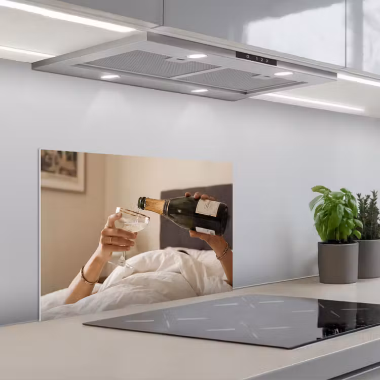 Spatscherm keuken - Champagne - Bed - Bubbels — 5