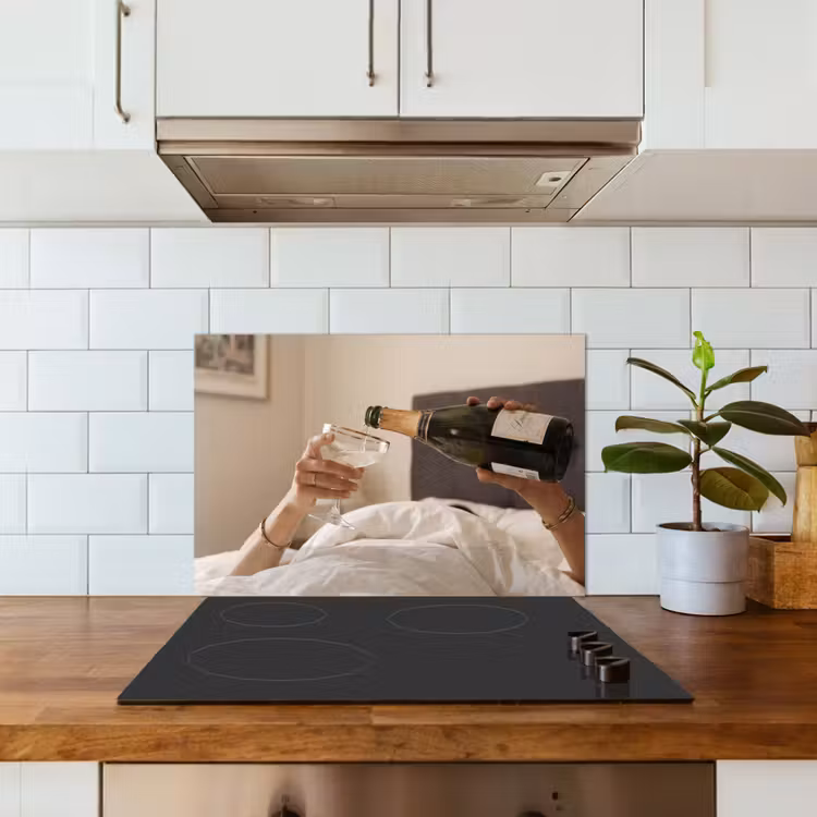 Spatscherm keuken - Champagne - Bed - Bubbels — 6