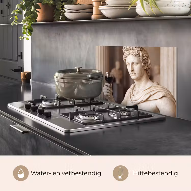 Spatscherm keuken - Klassiek - Marmer - Wijn — 7