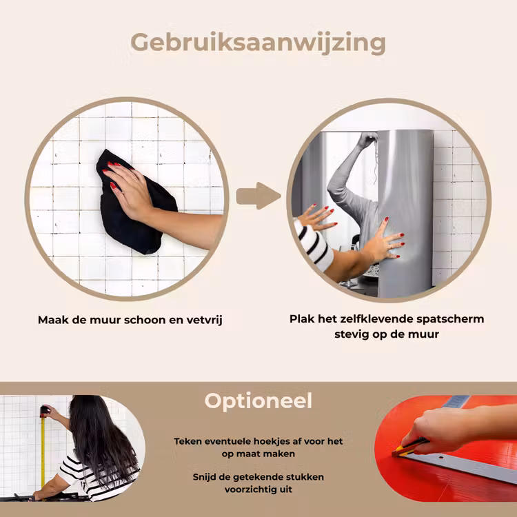 Spatscherm keuken - Vrouw - Spaghetti - Zwart - Wit — 8