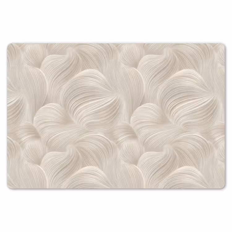 Placemat - 6 stuks - Lijnen - Waaier - Beige — 7